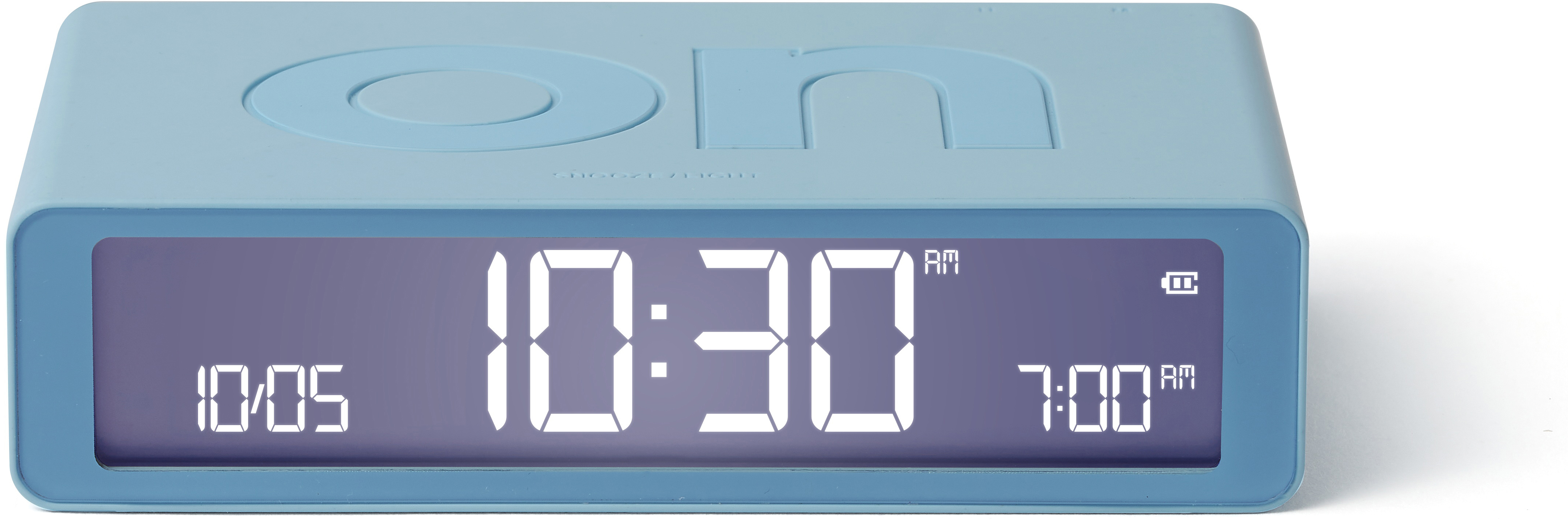 photo LEXON Réveil Flip Classic LR157LB1 bleu clair, USB-C