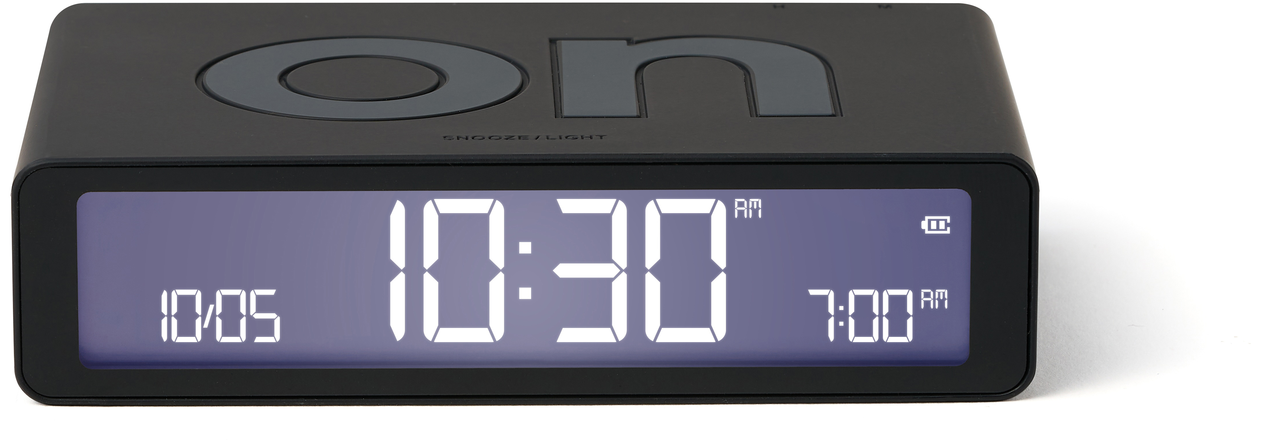 photo LEXON Réveil Flip Classic LR157N0 noir, USB-C
