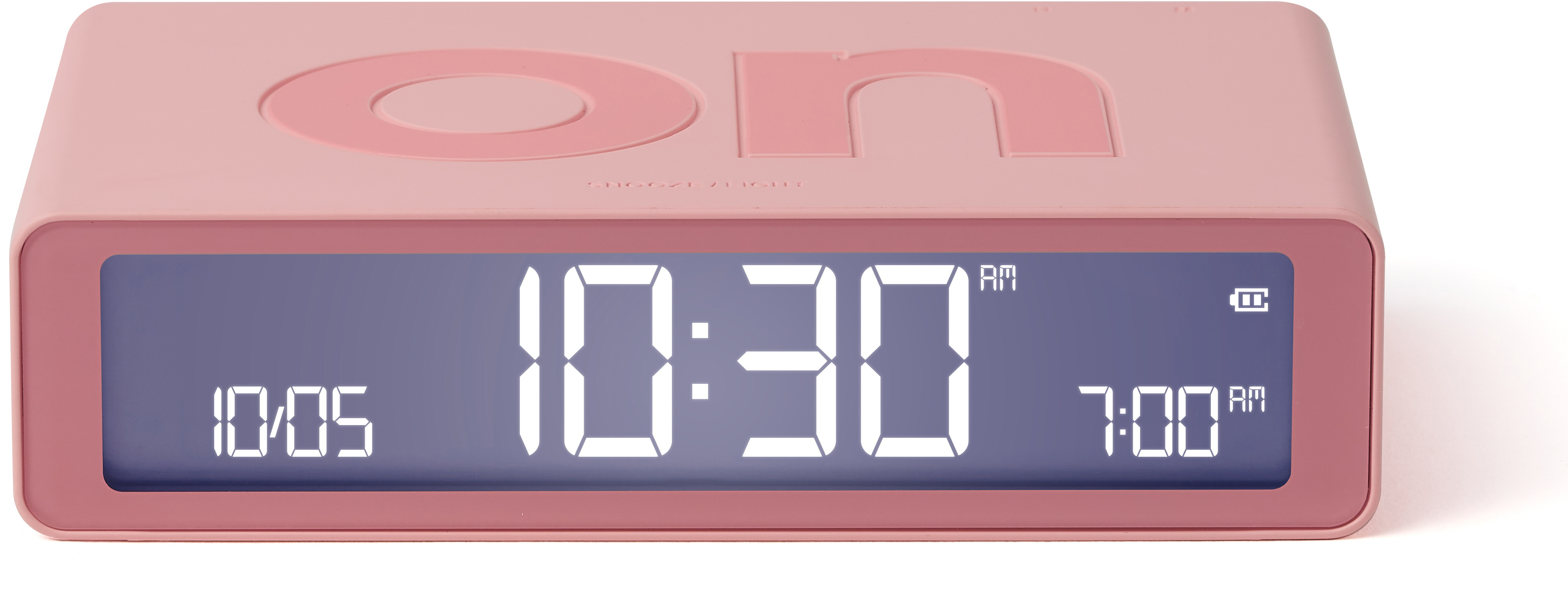 photo LEXON Réveil Flip Classic LR157P2 rose, USB-C
