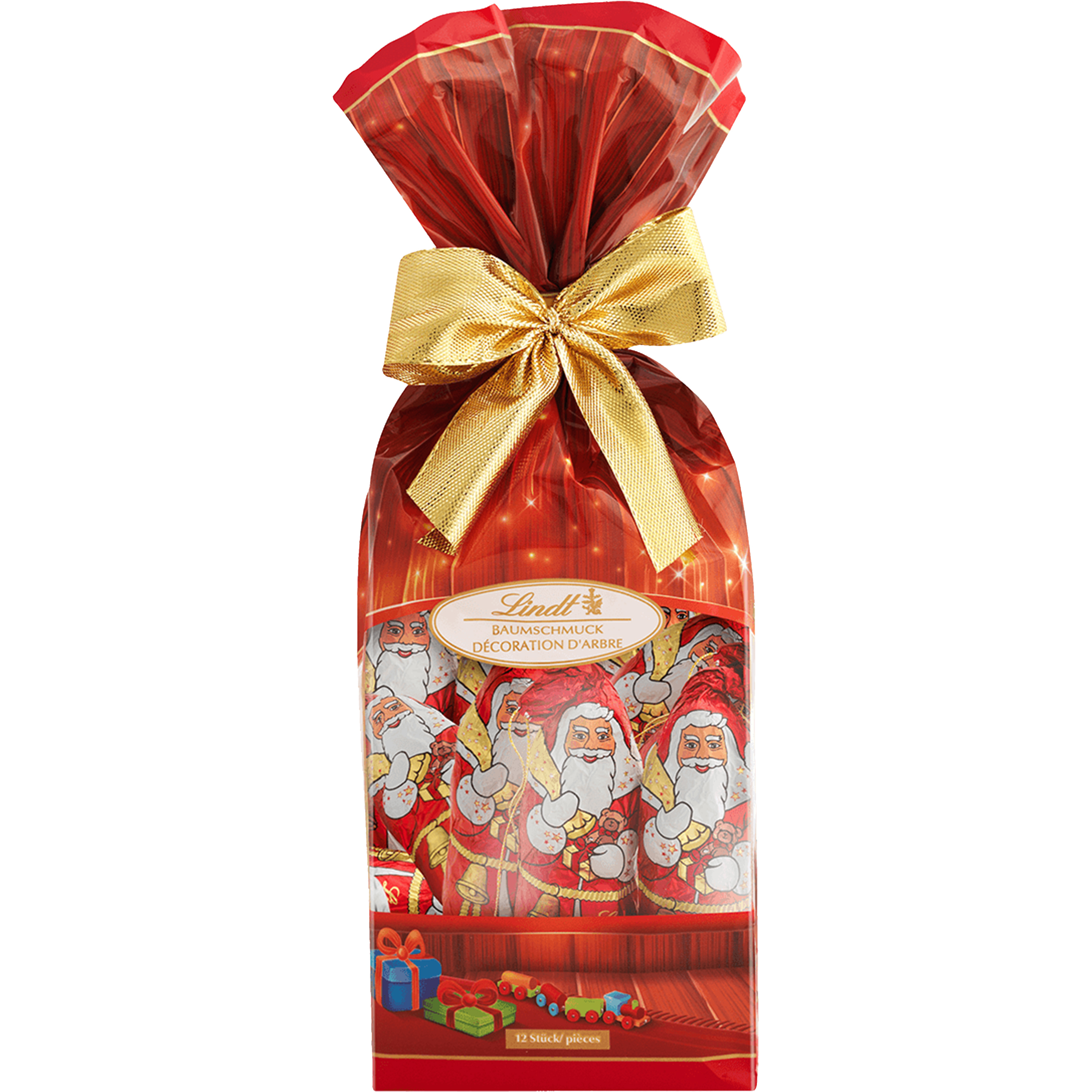 photo LINDT Décorations de sapin 670817 Père Noël lait 120g