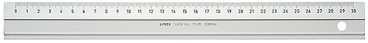 LINEX Règle d'aluminium 30cm 481400L avec facette