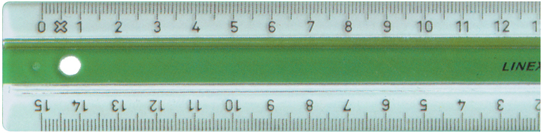 LINEX Règle super 30cm 87400L vert/transp. vert/transp.