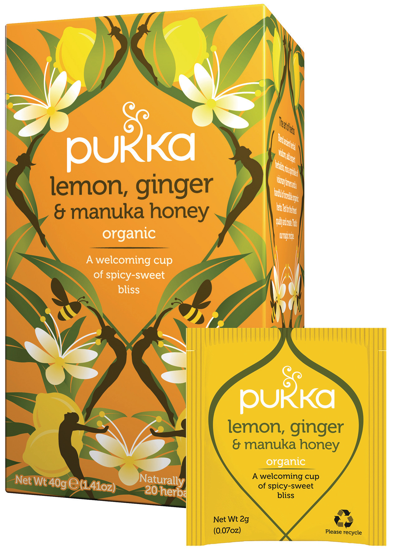 Pukka Zitrone, Ingwer & Honig 160231 20 Beutel