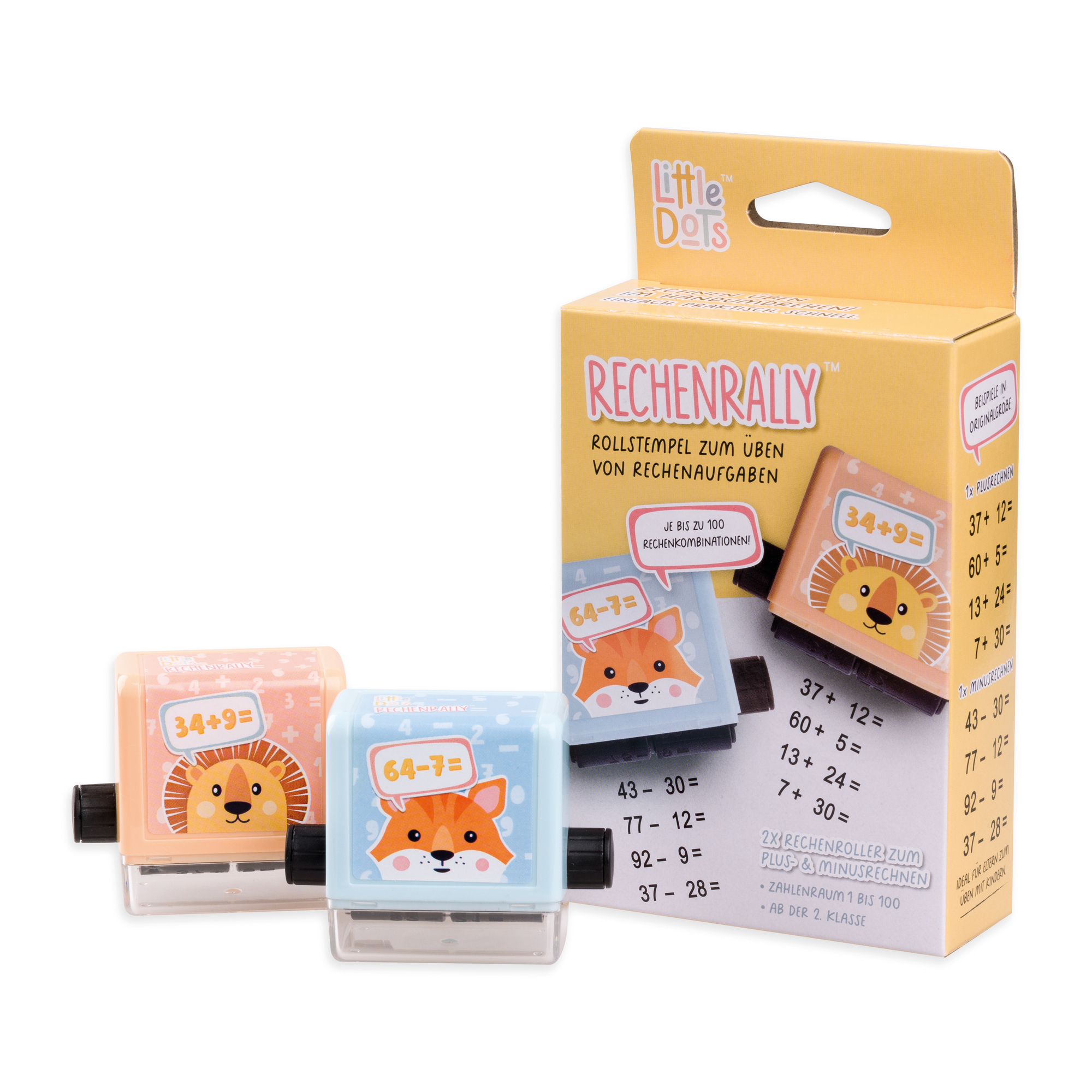 photo LITTLE DOTS Rallye calcul tampon rouleau 160ROLLSTEMP Moins & Plus calculer,Chiffres