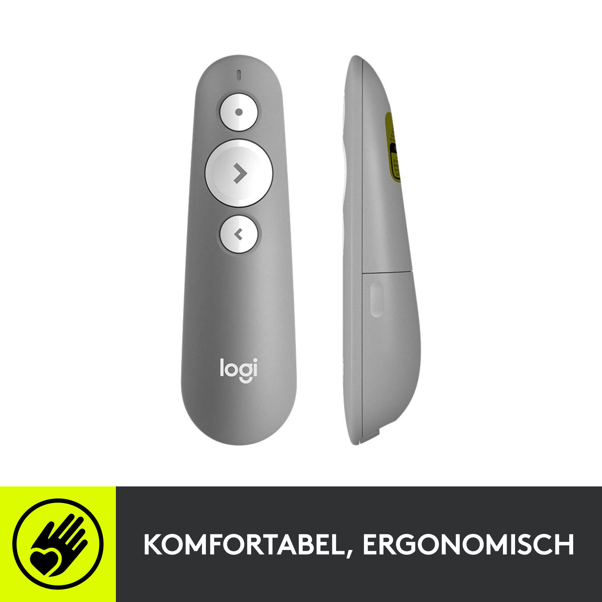 LOGITECH R500 Presenter 910-005843 Wireless Remote Graphite