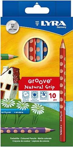 LYRA Crayon de couleur Groove 3811100 10 couleurs