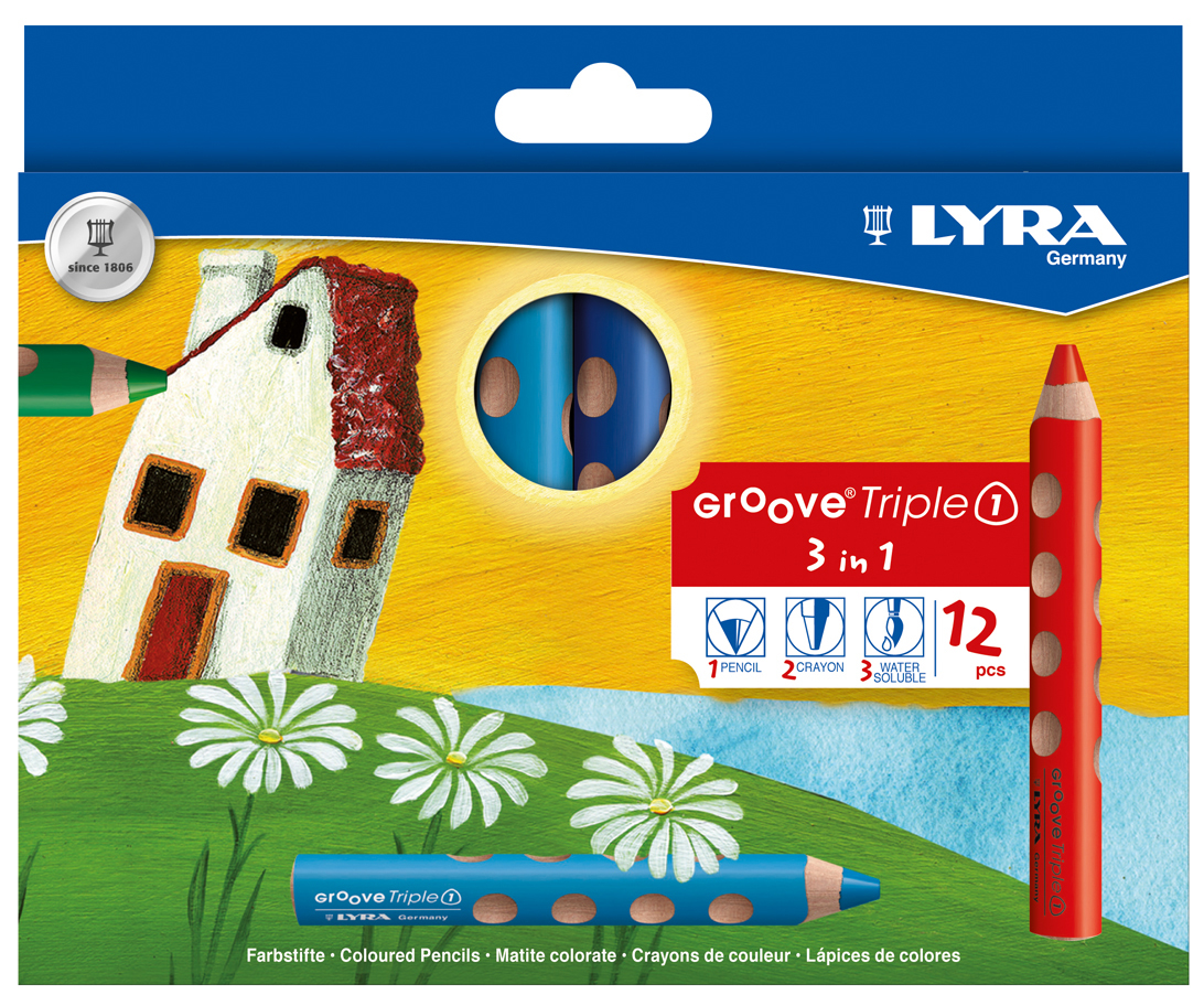 LYRA Crayon de couleur Groove 3831120 12 couleurs
