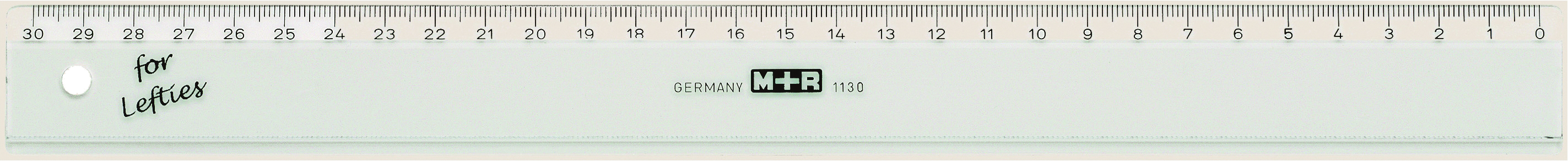 M+R Flachlineal 16cm 711160090 transparent