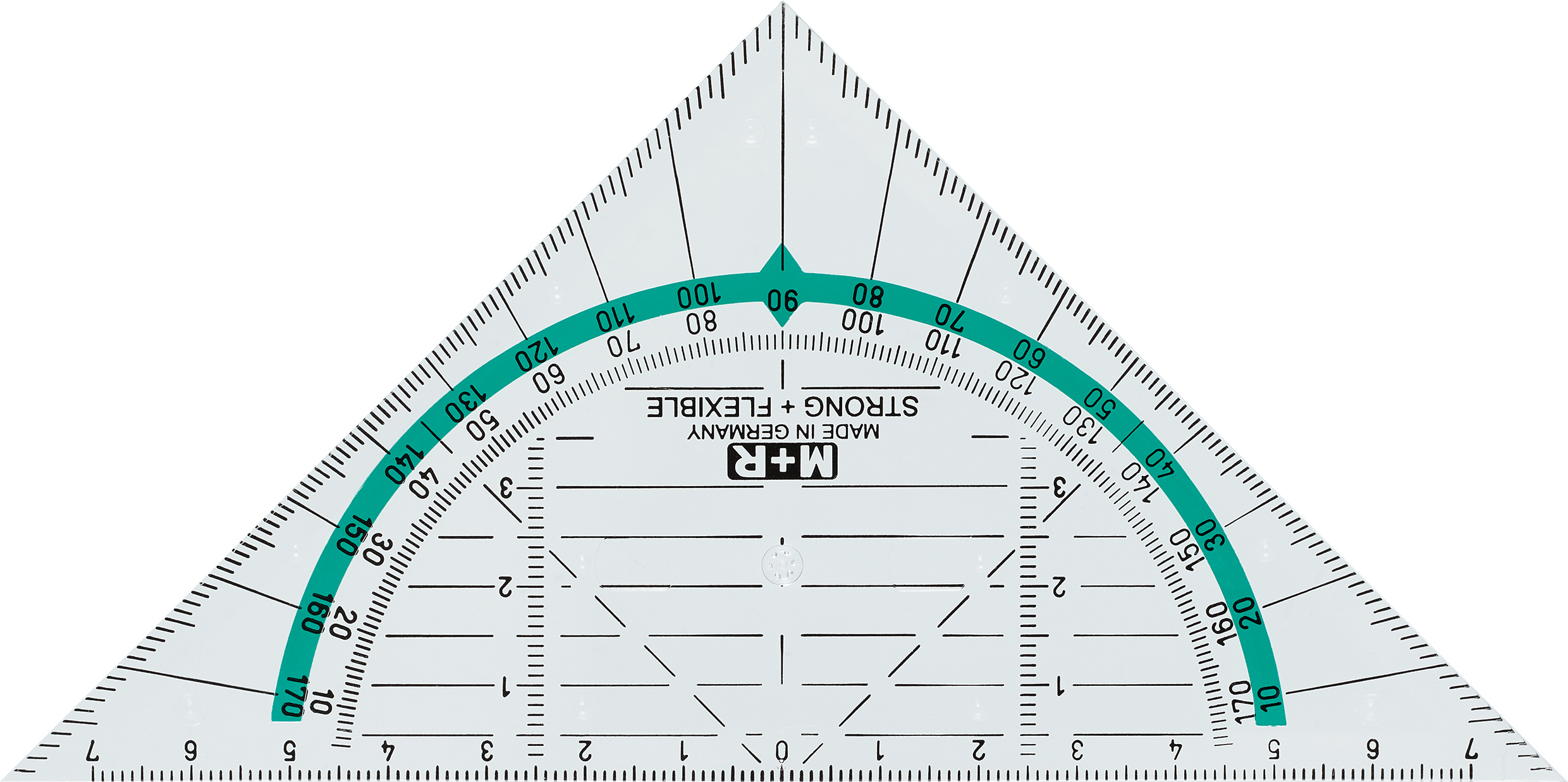 M+R Geodreieck 16cm 723170300 glasklar, bruchfest
