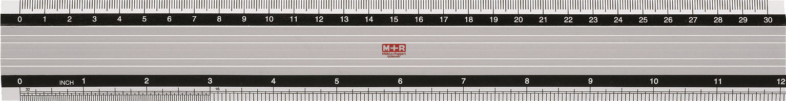 M+R Règle met. 30cm 718300000 scala Alu
