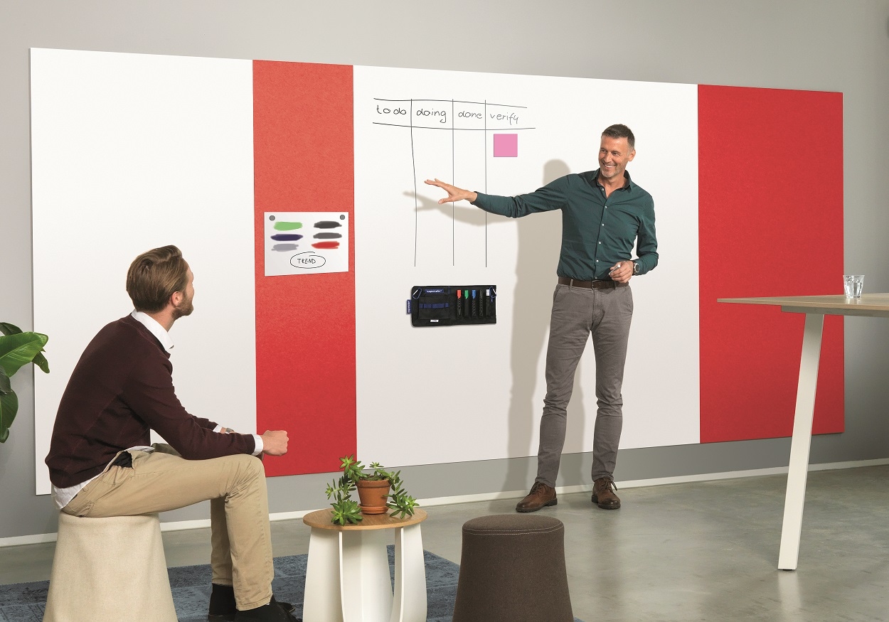 MAGNETOPLAN Infinity Wall X Acoustics 1010206 rouge