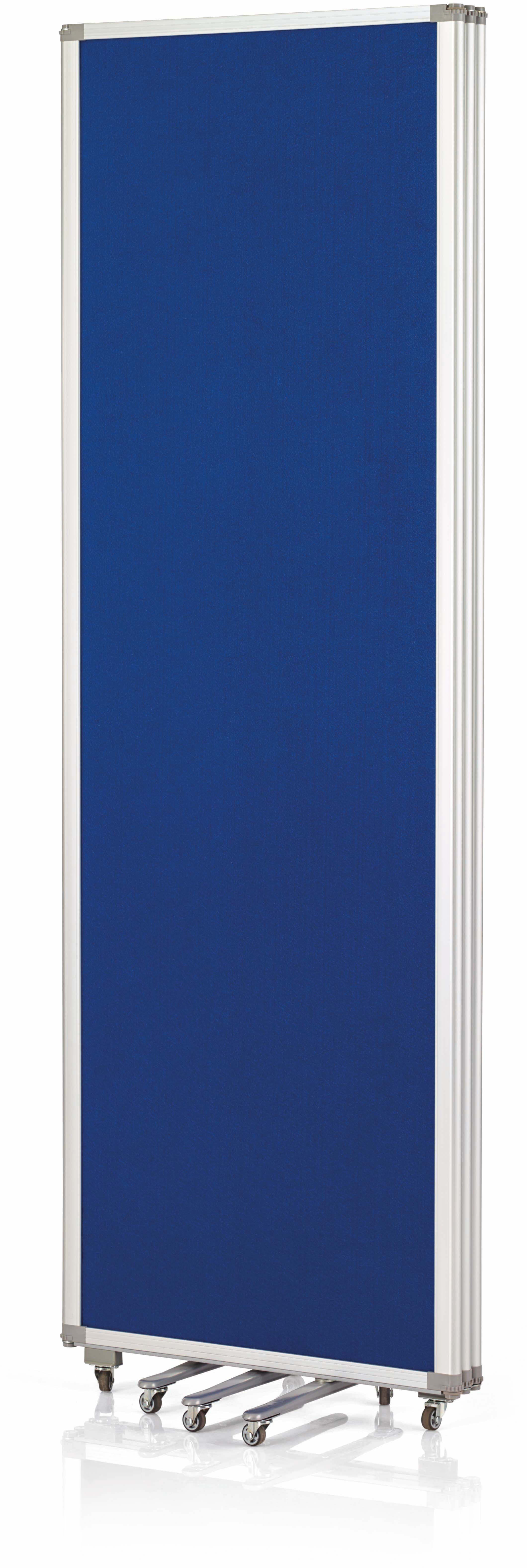 MAGNETOPLAN Murale de présent. mobile 1105303 bleu, pliable 600x1800mm