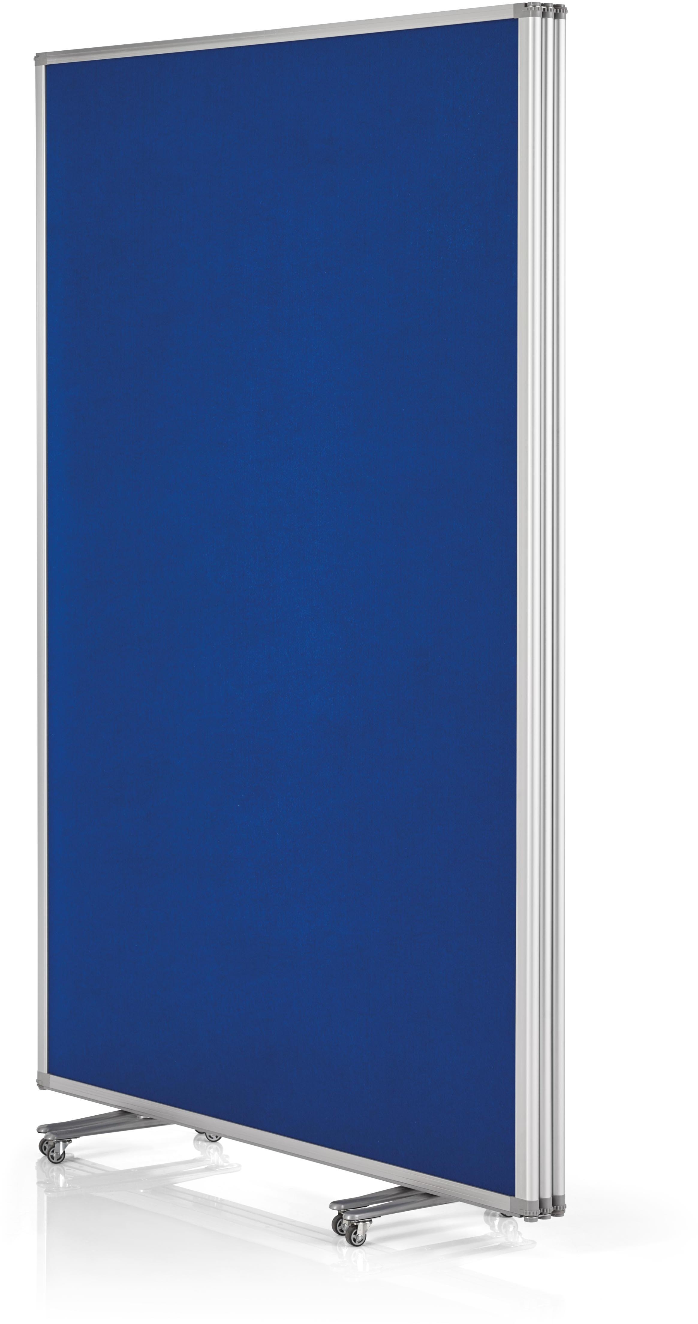 MAGNETOPLAN Präsentationswand mobil 1112003 3610x1800x370mm blau