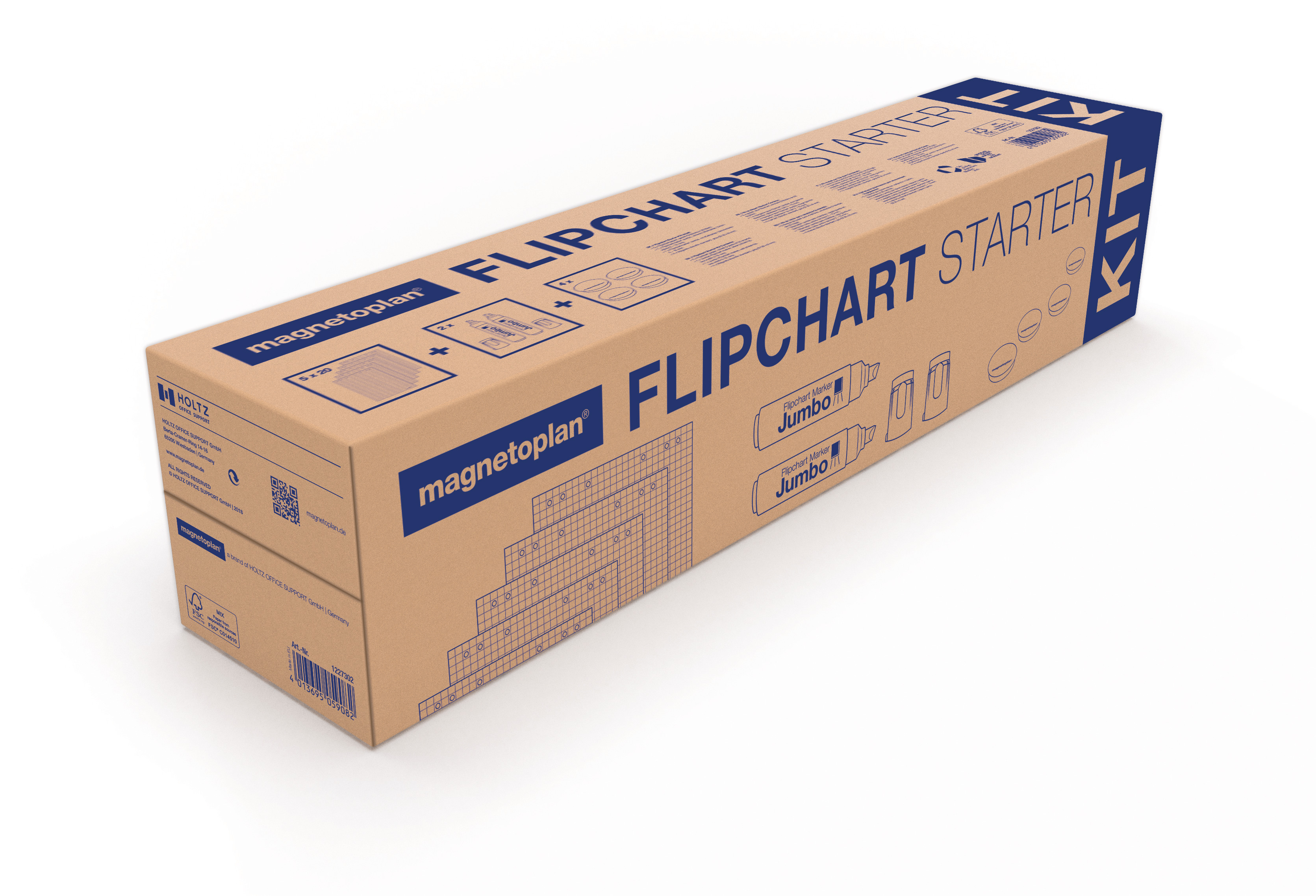 MAGNETOPLAN Flipchart Starter Kit 1227302 4 pcs.