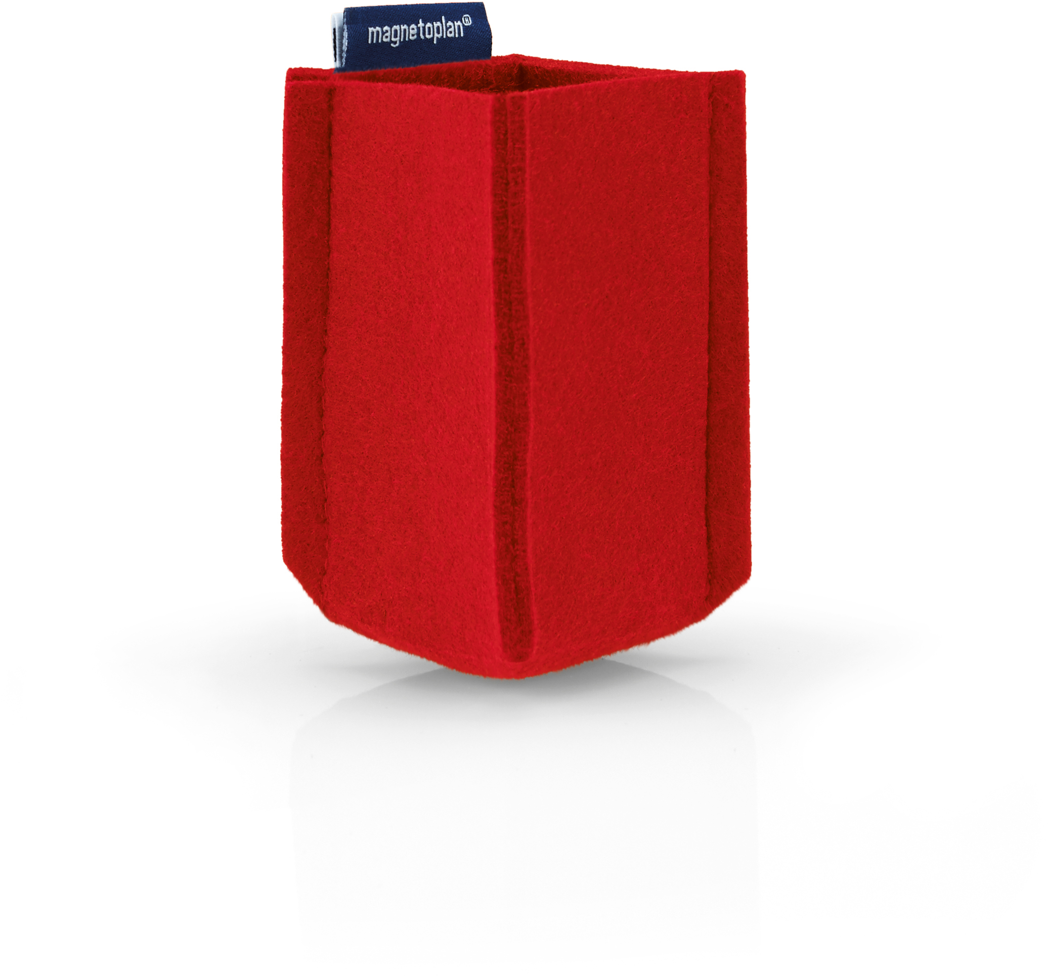 MAGNETOPLAN Porte stylo magnetoTray S 1227606 rouge, feutre recyclé