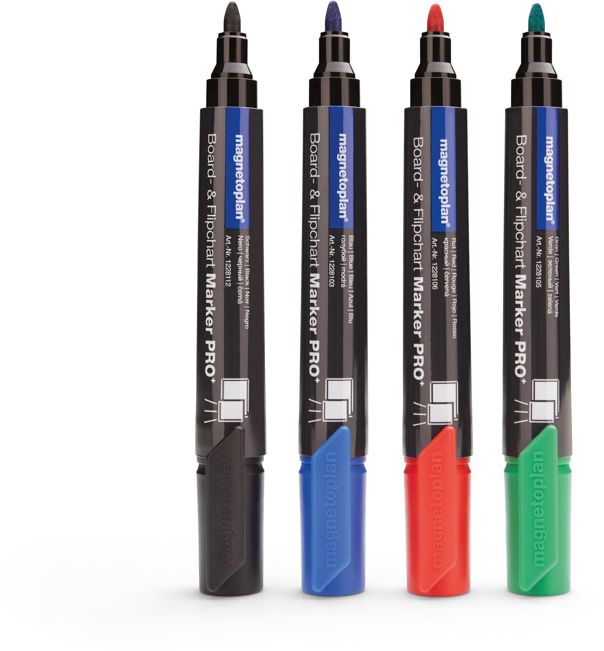 MAGNETOPLAN Marker combiné Pro+ 12281 Couleurs assort. 4 pcs.