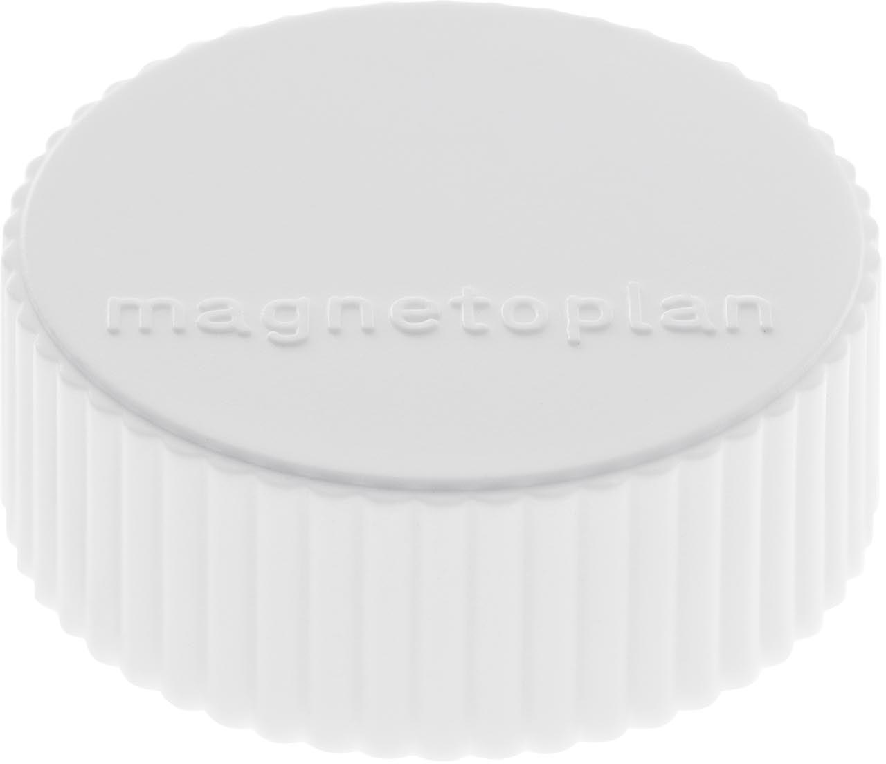 MAGNETOPLAN Aimants Magnum 16600400 blanc, Blister 4 pcs.