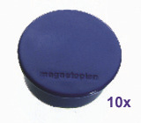 MAGNETOPLAN Aimant Discofix Color 40mm 1662014 bleu foncé, env. 2.2kg 10 pcs.