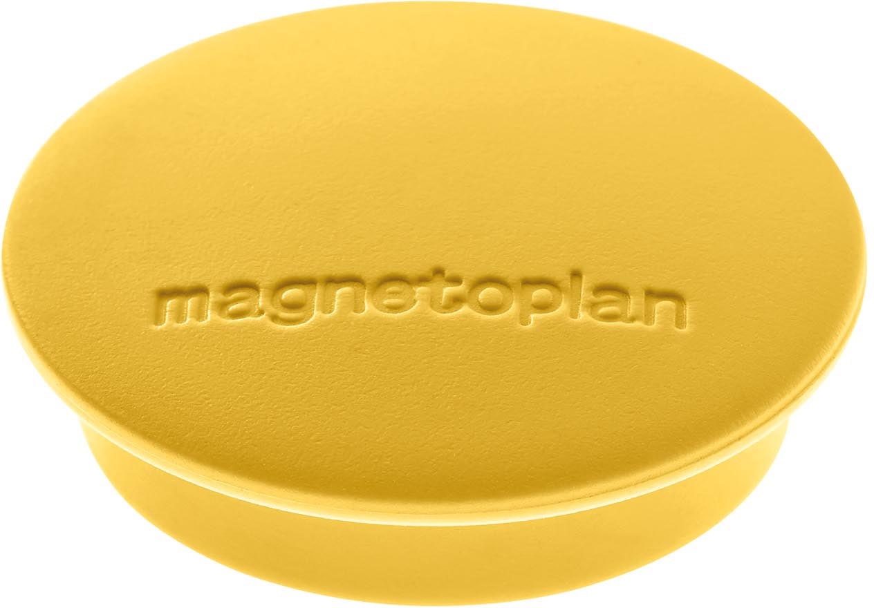 MAGNETOPLAN Aimant Discofix Junior 34mm 1662102 jaune 10 pcs.