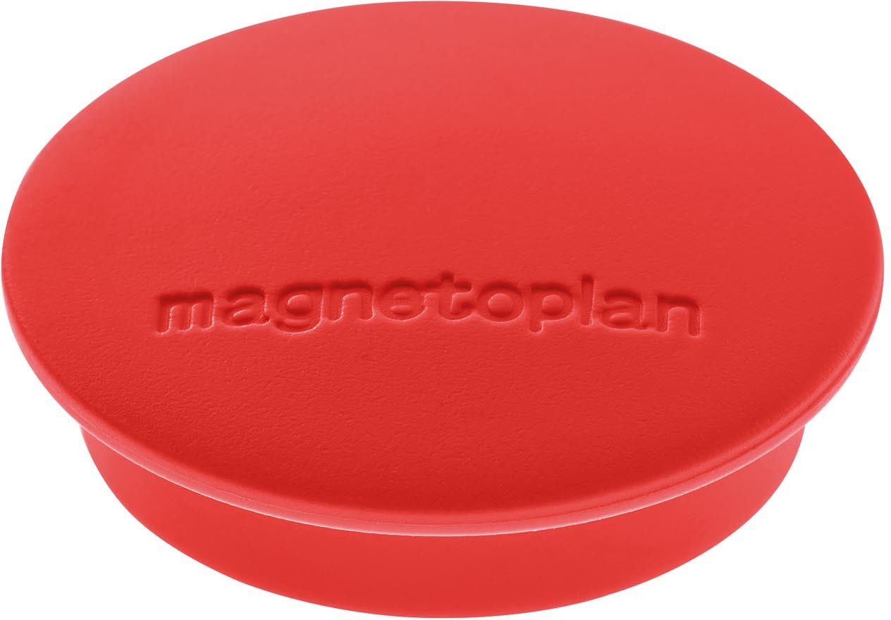 MAGNETOPLAN Aimant Discofix Junior 34mm 1662106 rouge 10 pcs.