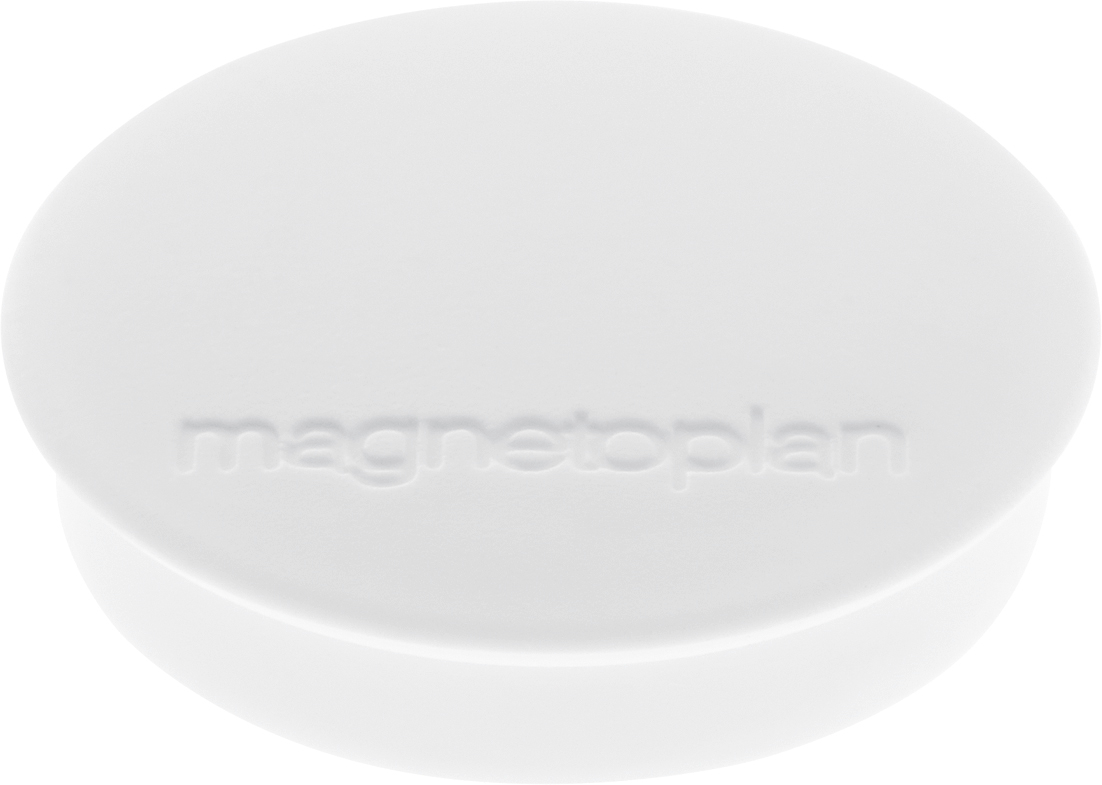 MAGNETOPLAN Aimant Discofix Standard 30mm 1664200 blanc, env. 0.7 kg 10 pcs.