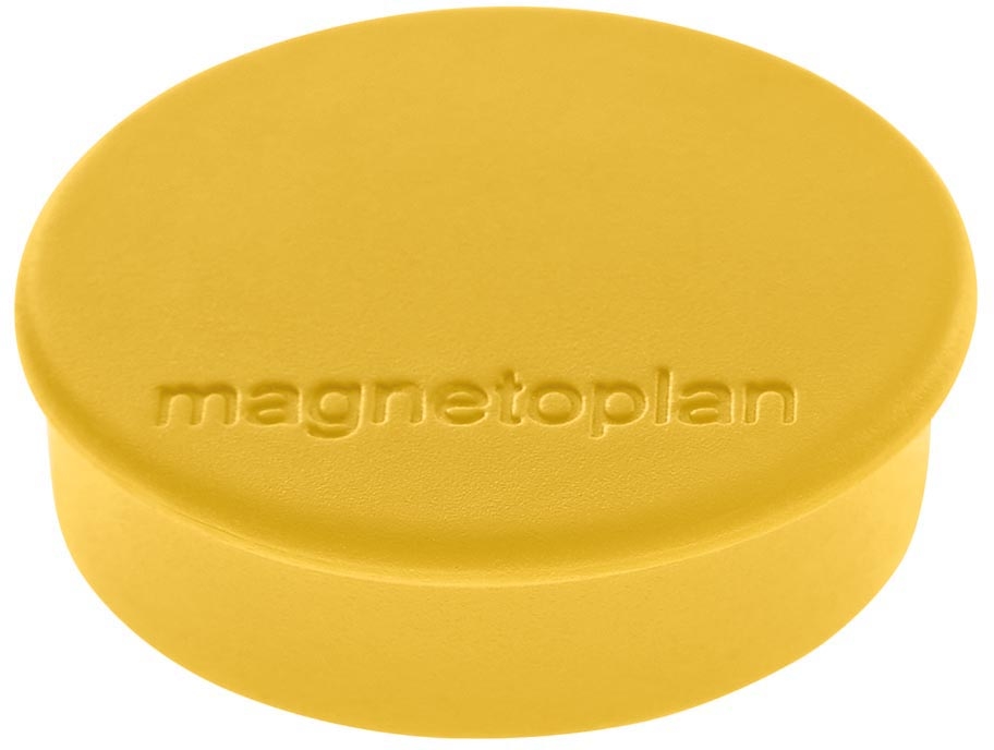 MAGNETOPLAN Aimant Discofix Hobby 24mm 1664502 jaune 10 pcs.