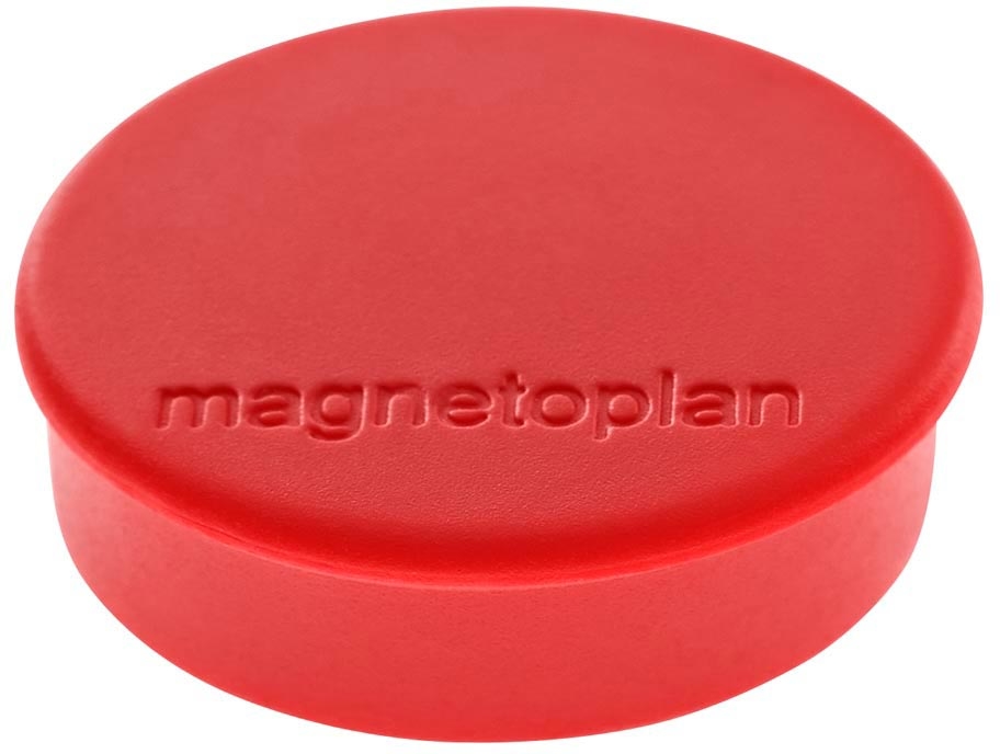 MAGNETOPLAN Aimants Hobby 16645606 rouge, Blister 6 pcs.