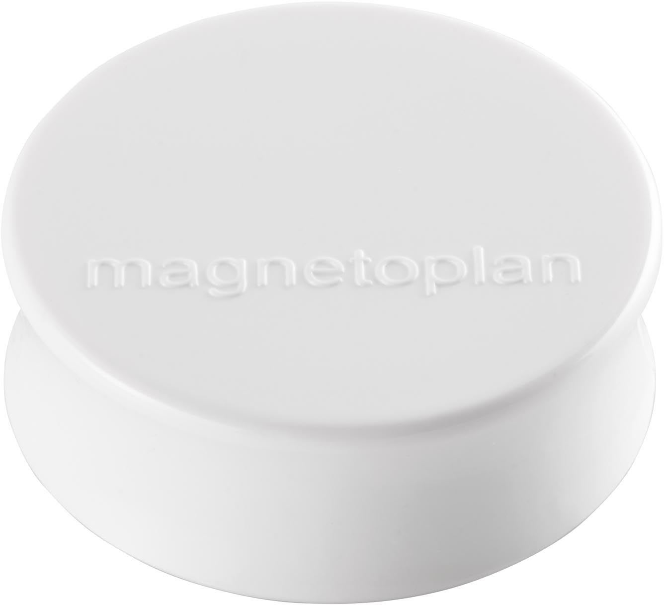 MAGNETOPLAN Aimant Ergo Large 10 pcs. 1665000 blanc 34mm