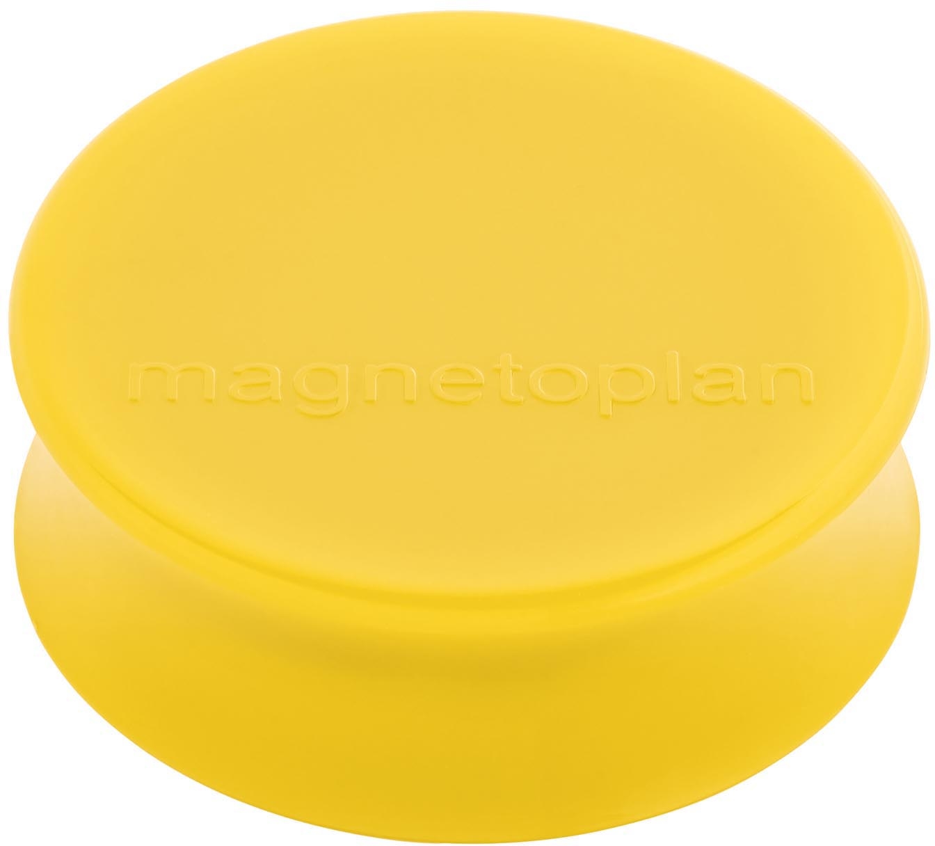 MAGNETOPLAN Aimant Ergo Large 10pcs. 16650102 jaune doré 34x17.5mm