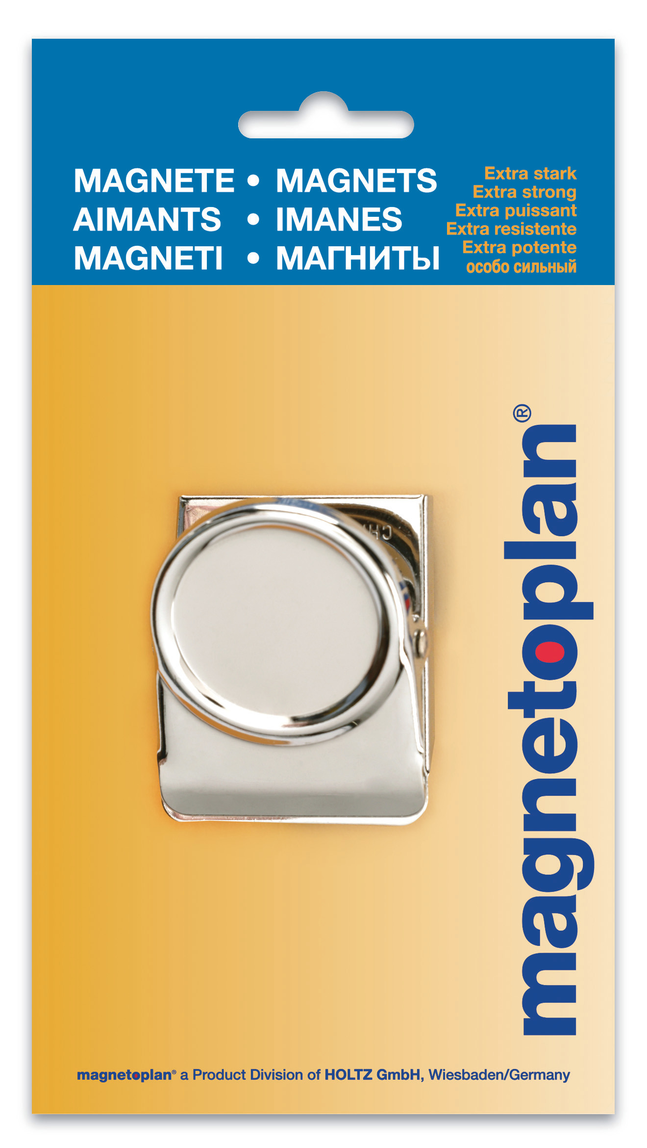MAGNETOPLAN Aimants Clip argent 16669 grand, 52mm