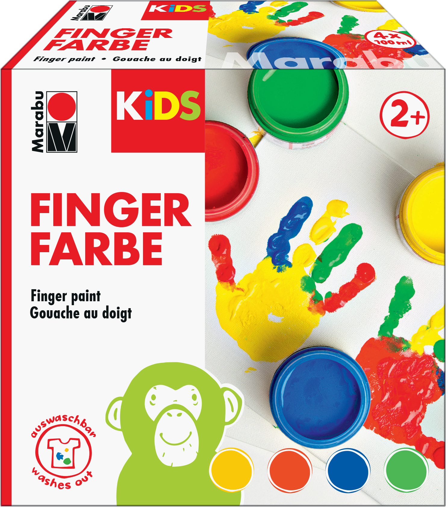 MARABU Fingerfarbe 4-er Set<br>