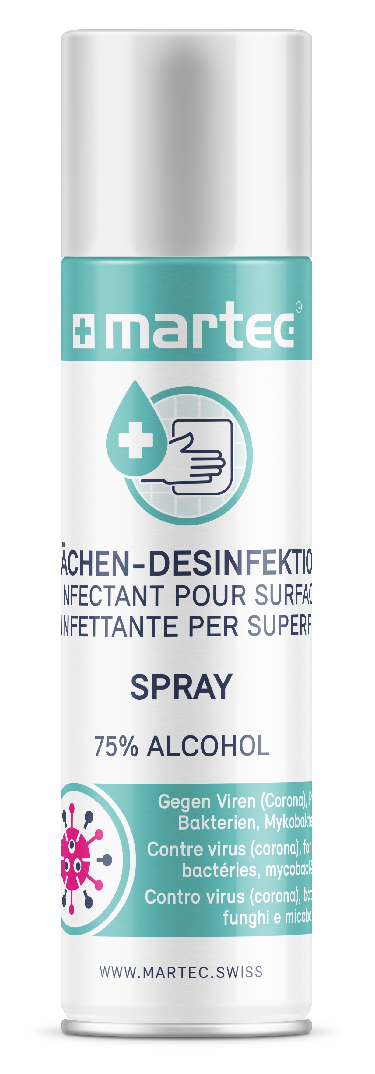 MARTEC Désinfectant 300ml 33033 Spray p. les surfaces Spray p. les surfaces