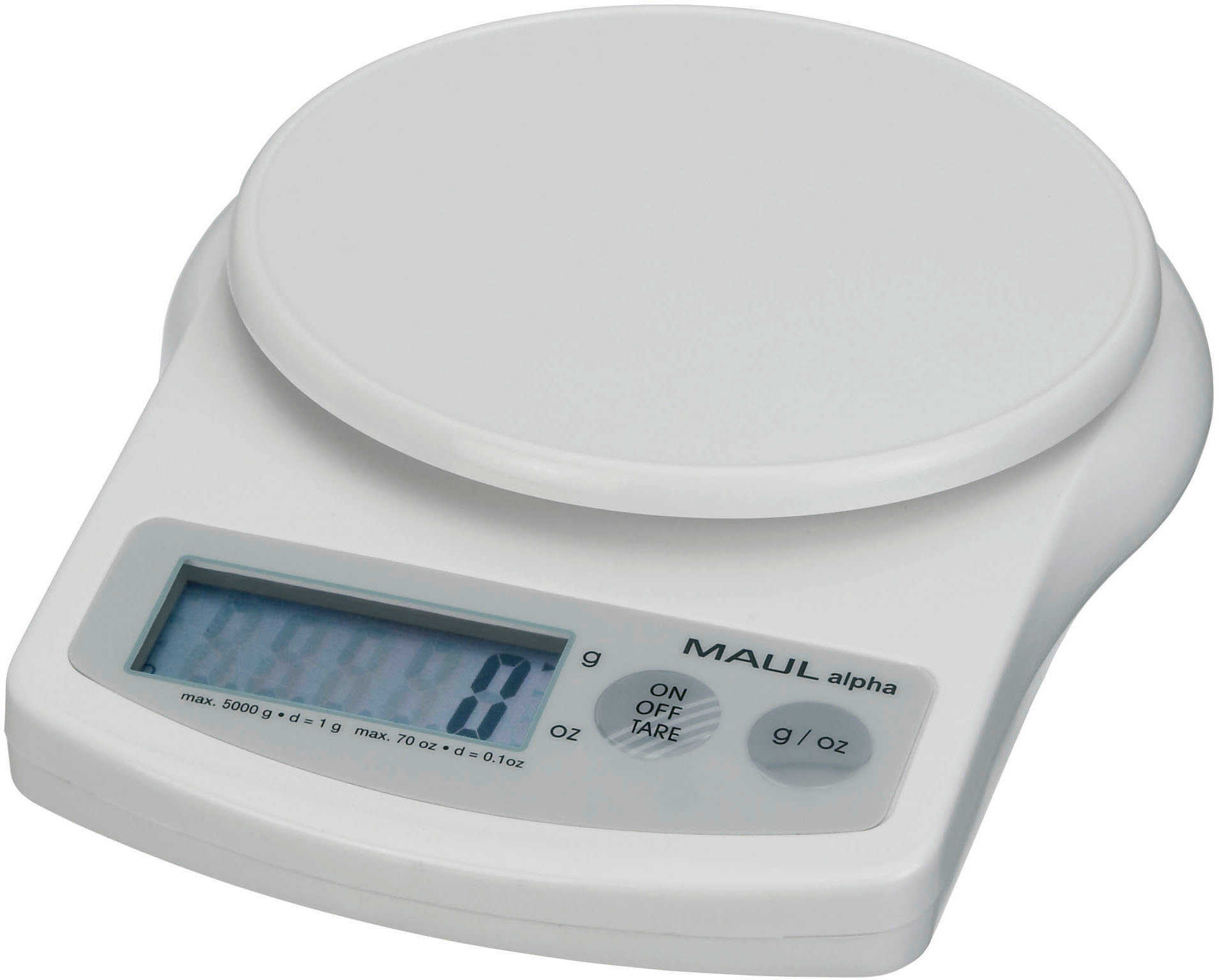 MAUL Briefwaage MAULalpha 5000g 1645002 mit Batterie