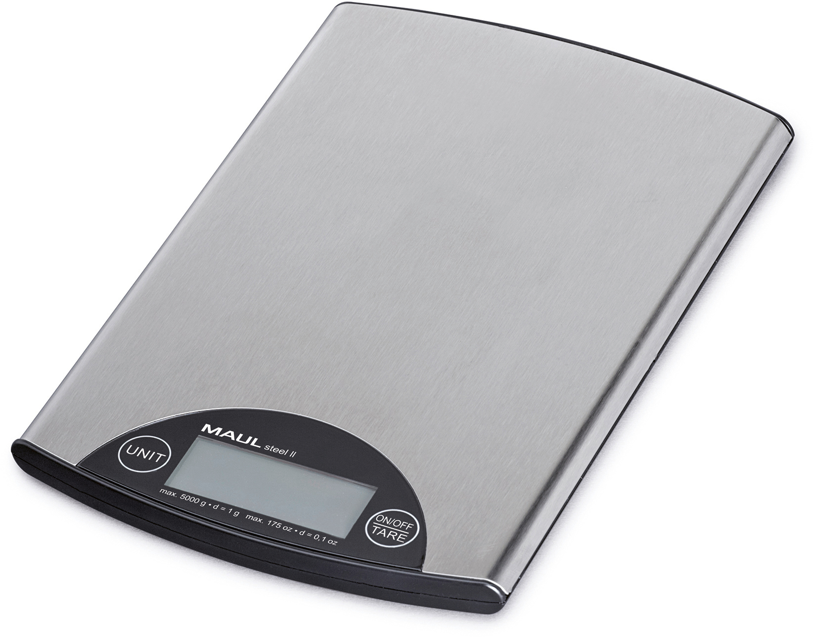 MAUL Briefwaage MAULsteel ll mit 1656096 Batterie, 5000g