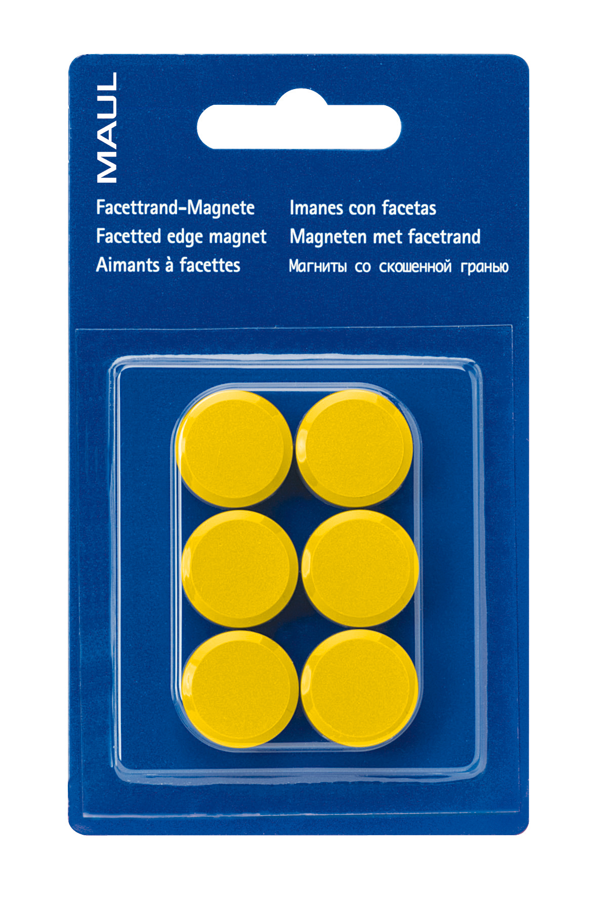 photo MAUL Aimant 20mm 2.34 jaune 6 pcs.