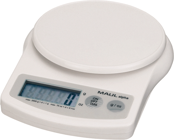 photo MAUL Balance lettre MAULalpha 2000g 22.60 1g blanc
