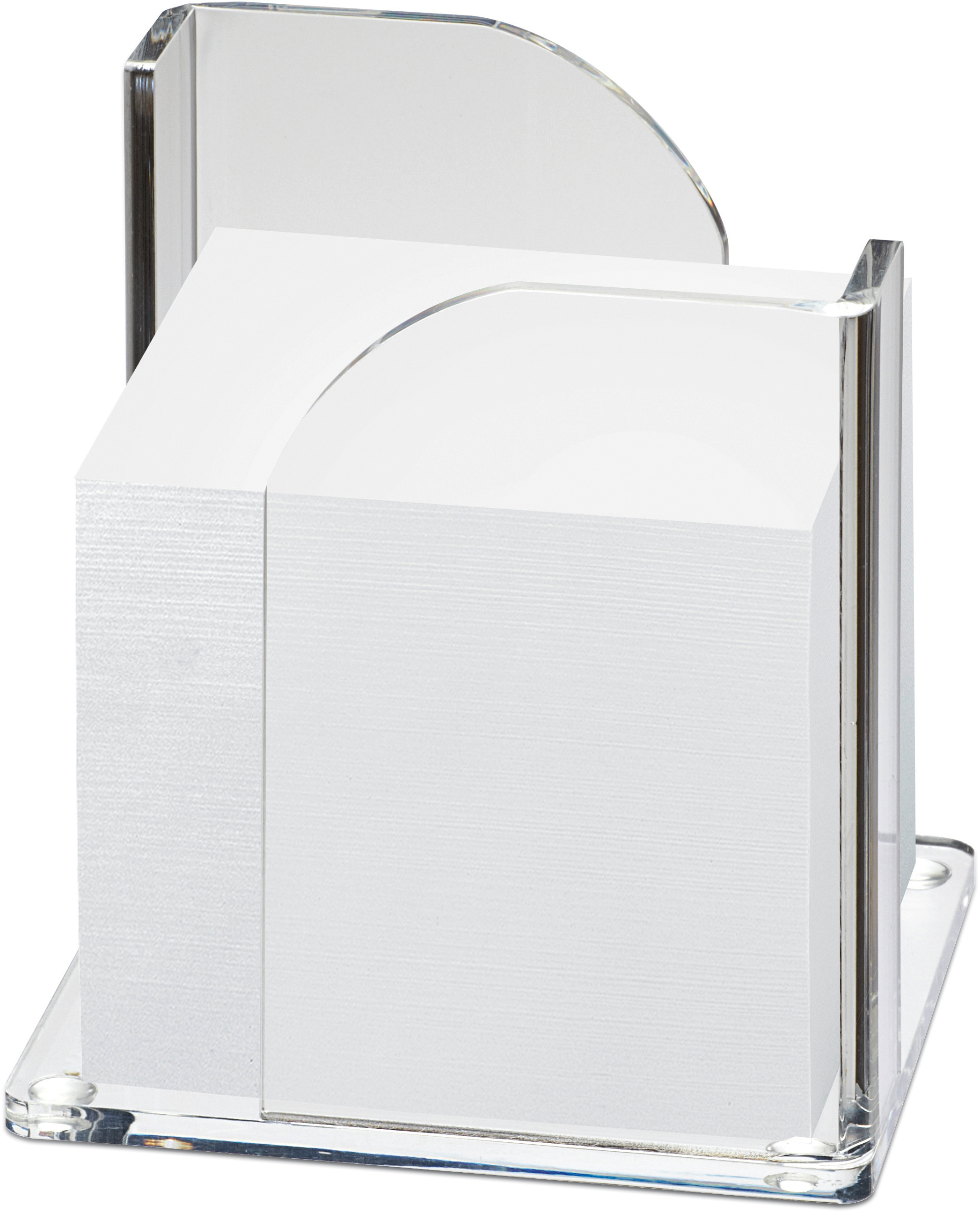 photo MAUL Porte-bloc acryl.102x109x102mm 5.95 transparent, vide