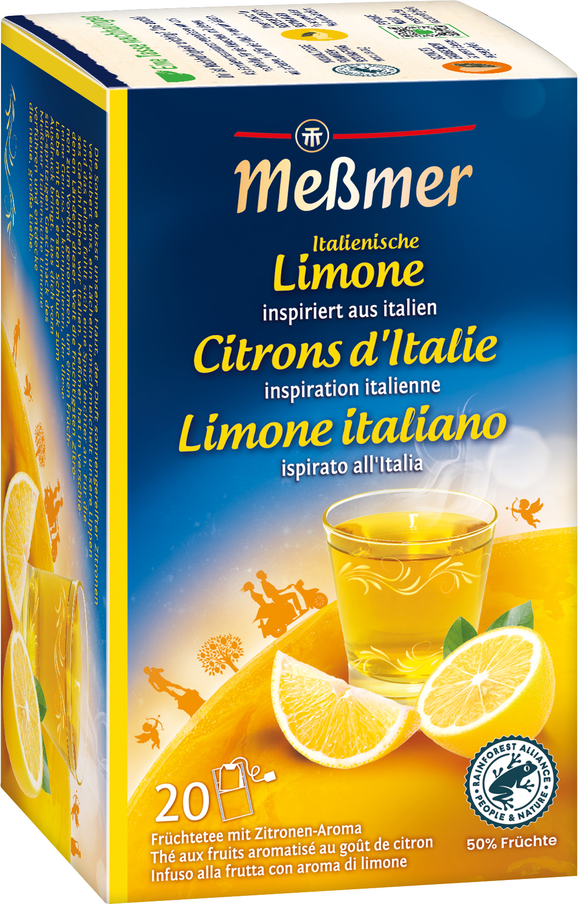 MESSMER Italienische Limone 105820 Beutel 2.5g, 20 Stk.
