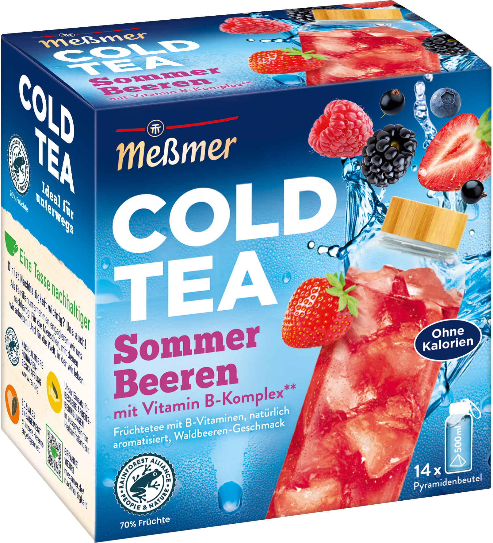 photo MESSMER Cold Tea Baies d'été 10764300 Sachets 2.75g, 14 pcs.