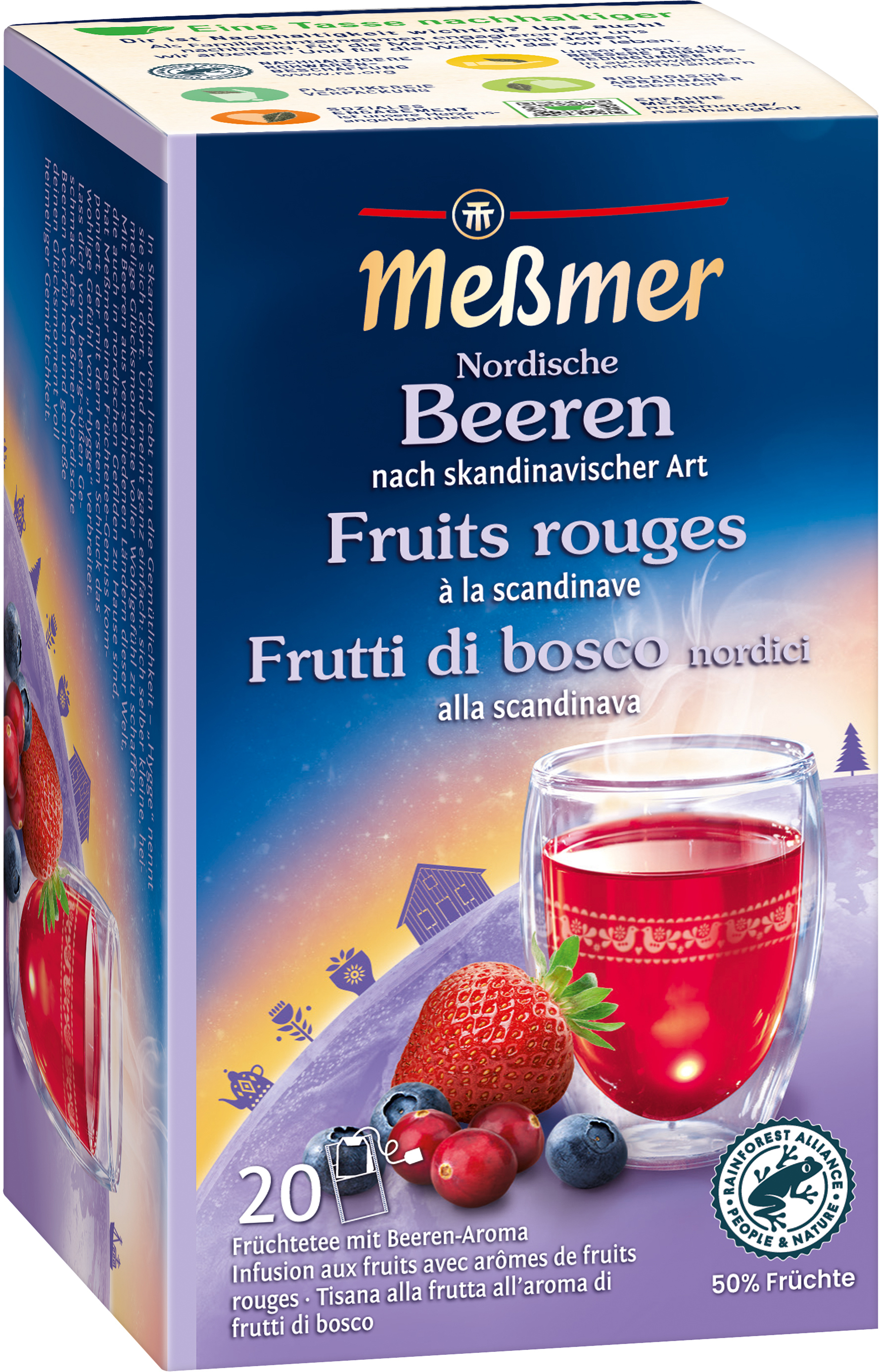 MESSMER Nordische Beeren 108125 Beutel 2.5g, 20 Stk.