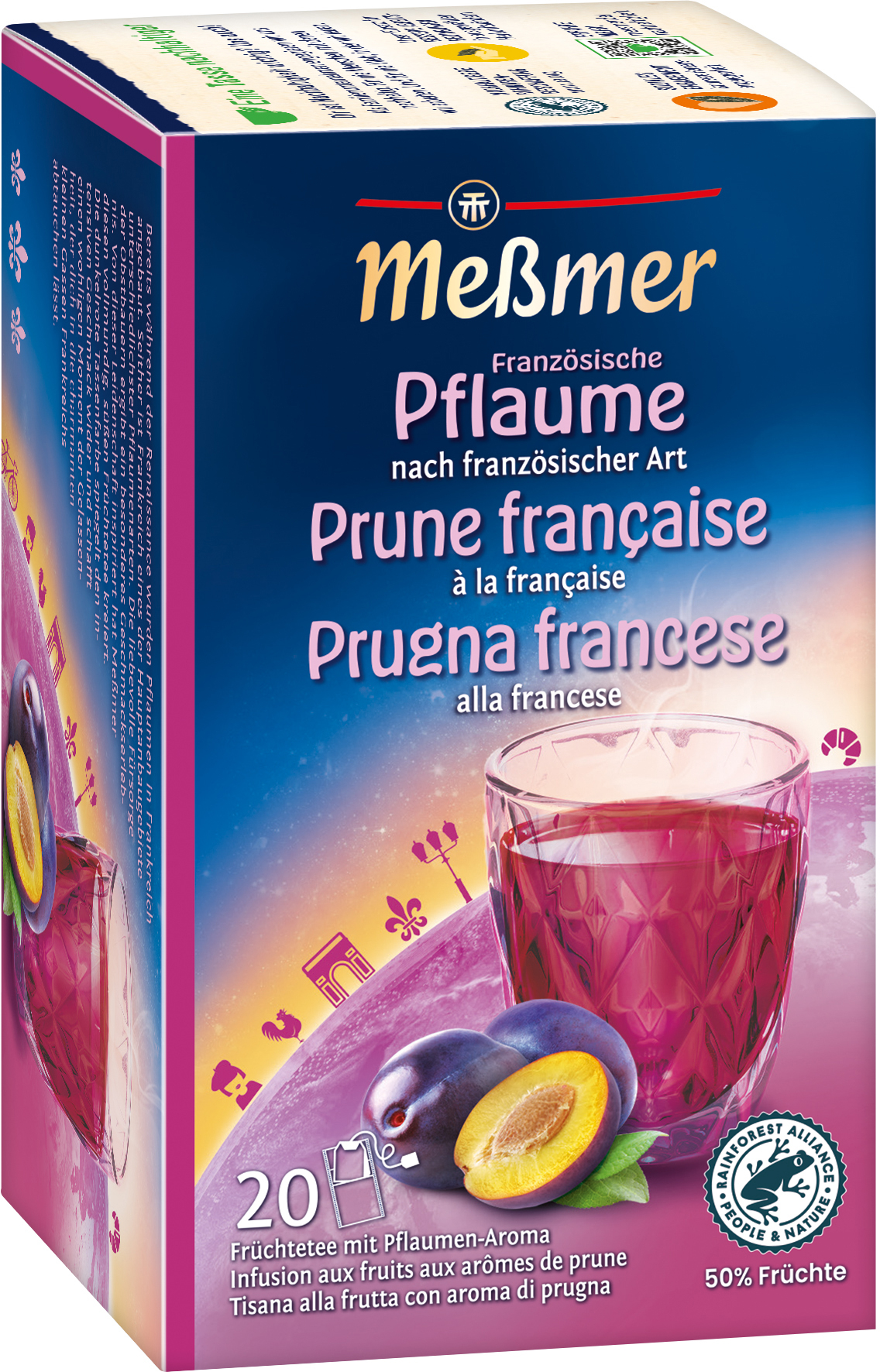 MESSMER Französische Pflaume 108527 Beutel 2.25g, 20 Stk.