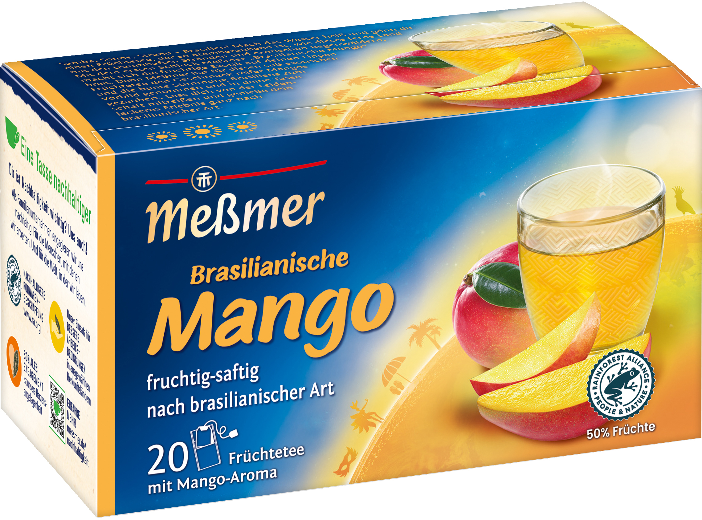 MESSMER Brasilianische Mango 108837 Beutel 2.25g, 20 Stk.