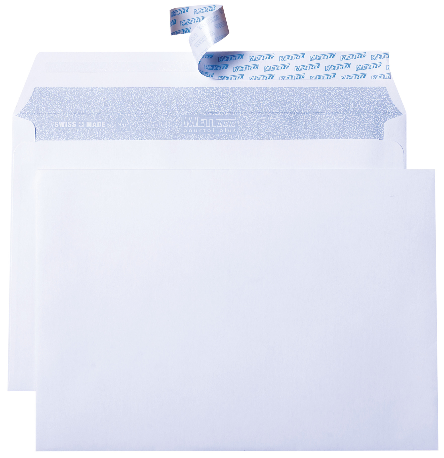 METTLER Enveloppe sans fenêtre C6 6066-80-S50 80g,blanc,colle 50 pcs.