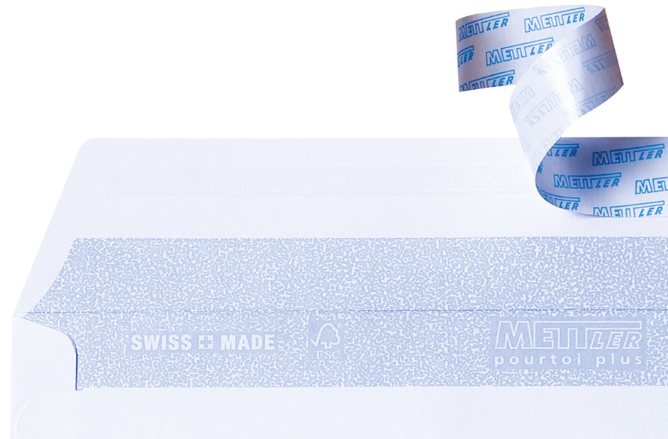 METTLER Enveloppe sans fenêtre C6 6066-80-S50 80g,blanc,colle 50 pcs.