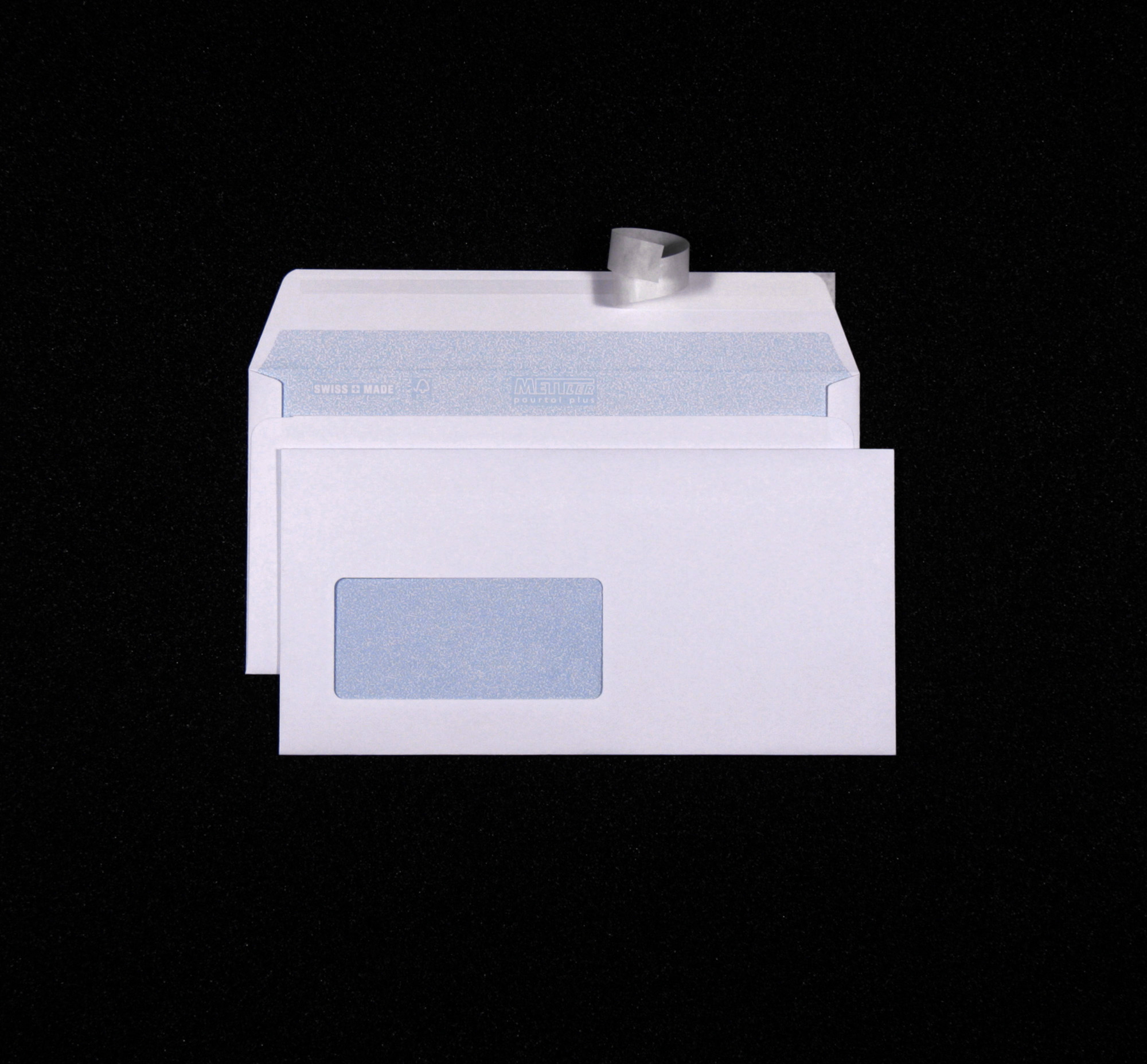 METTLER Enveloppe fenêtre gauche C5/6 7065 100g, blanc 500 pcs.