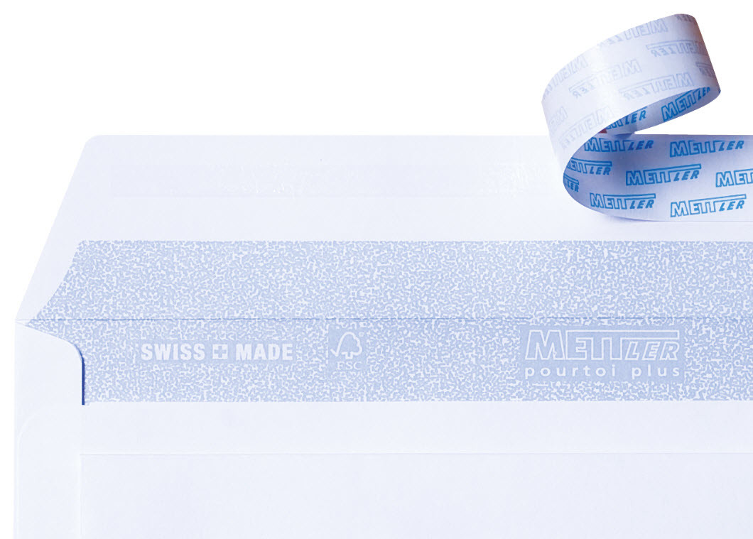 METTLER Envelope fenêtre gauche C5 8065-100-S30 100g, blanc, colle 30 pcs