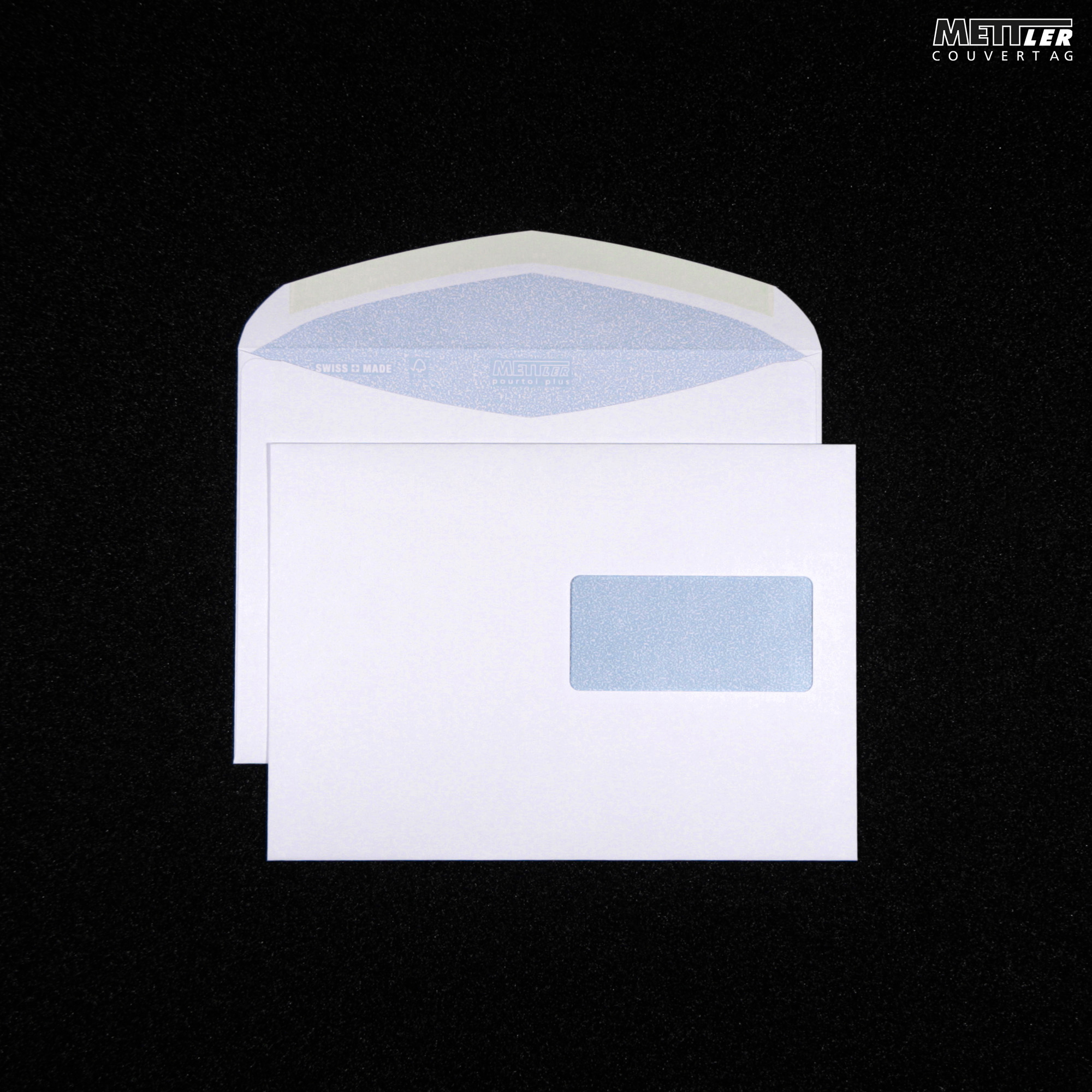 METTLER Enveloppe, fenêtre à droite C5 8074-LASER gommé, ultra-blanc 500 pièces