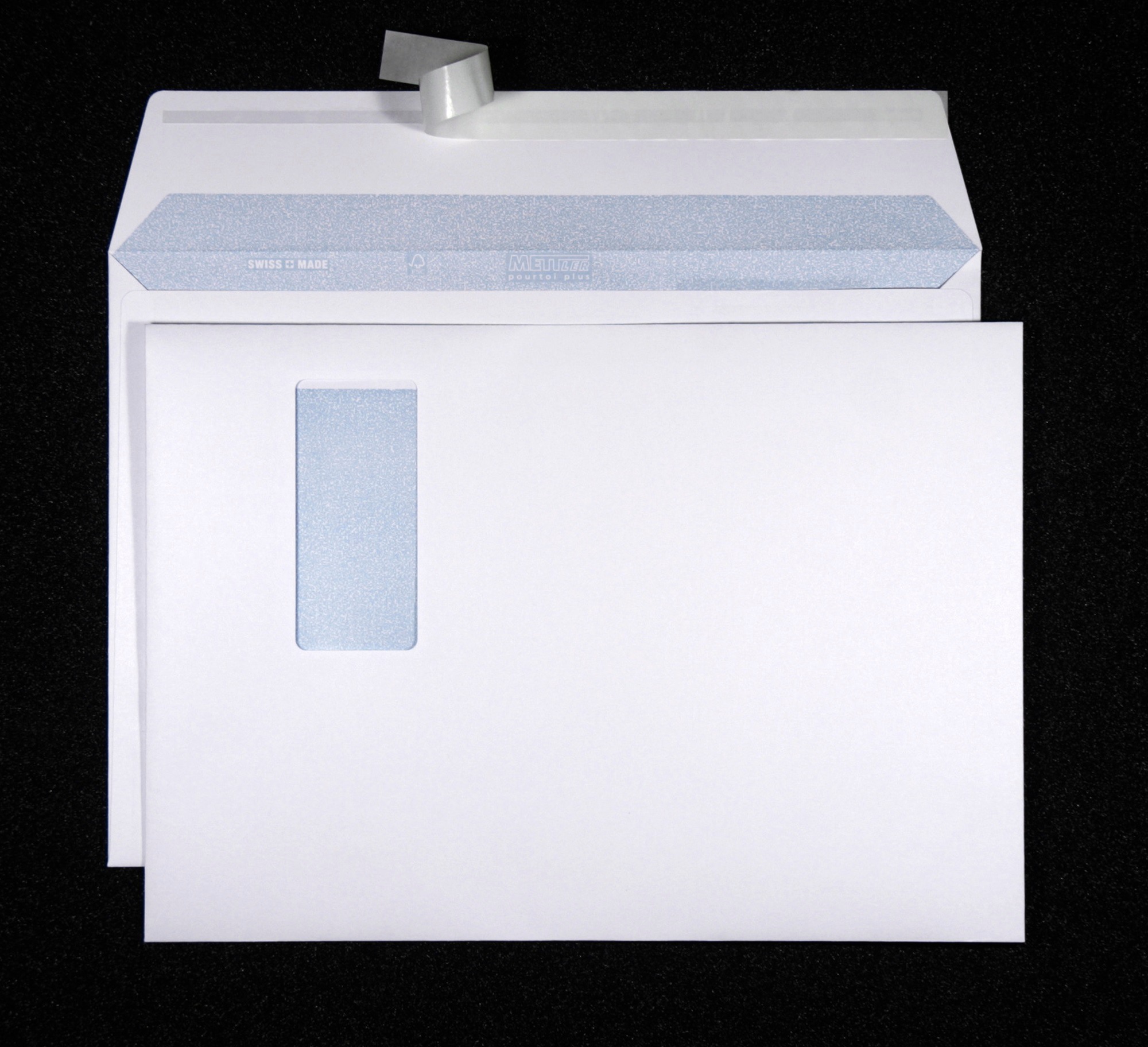 METTLER Envelope fenêtre droit C4 9064-120-S20 120g,blanc,colle 20 pcs.