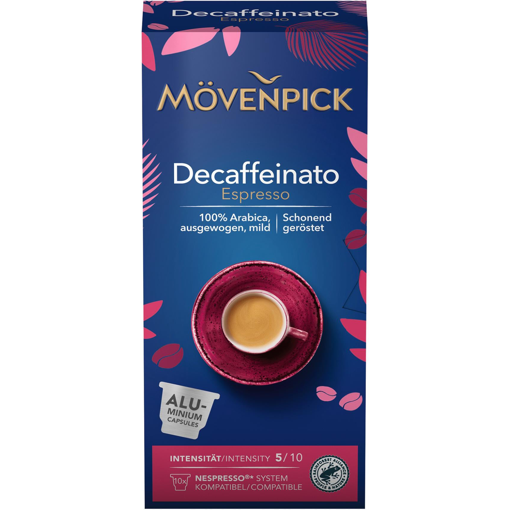 photo MÖVENPICK Kaffeekapseln 10.01876 Decaffeinato Espresso 10 Stück