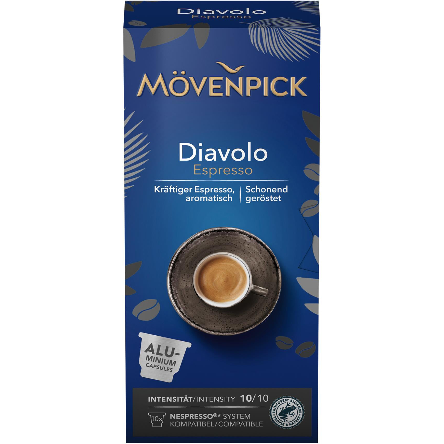 photo MÖVENPICK Kaffeekapseln 10.01885 Diavolo Espresso 10 Stück